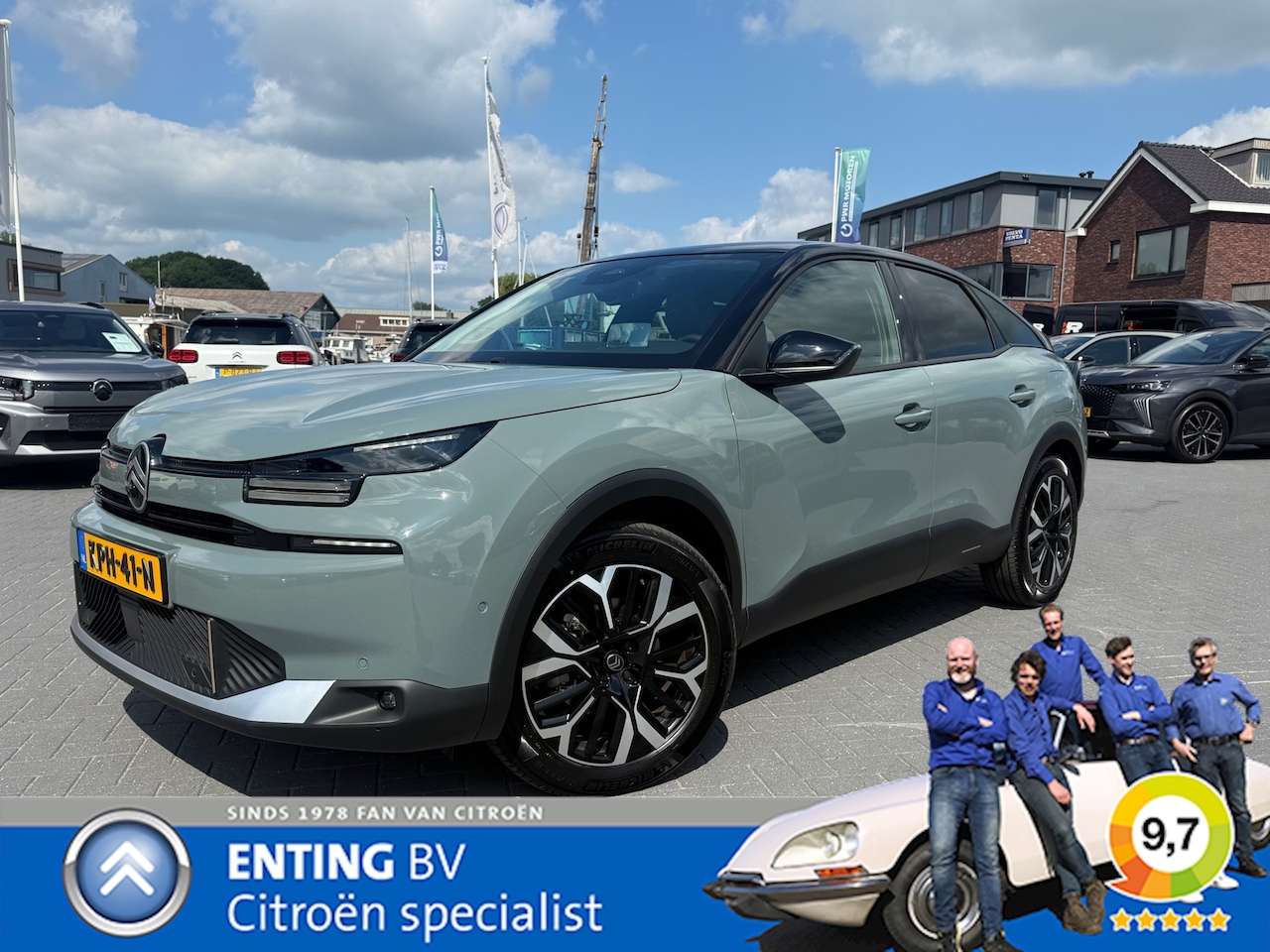 Citroën Ë-C4 - MAX 156 EXTENDED RANGE 54KWH 360 CAM HEAD UP LEER - AutoWereld.nl