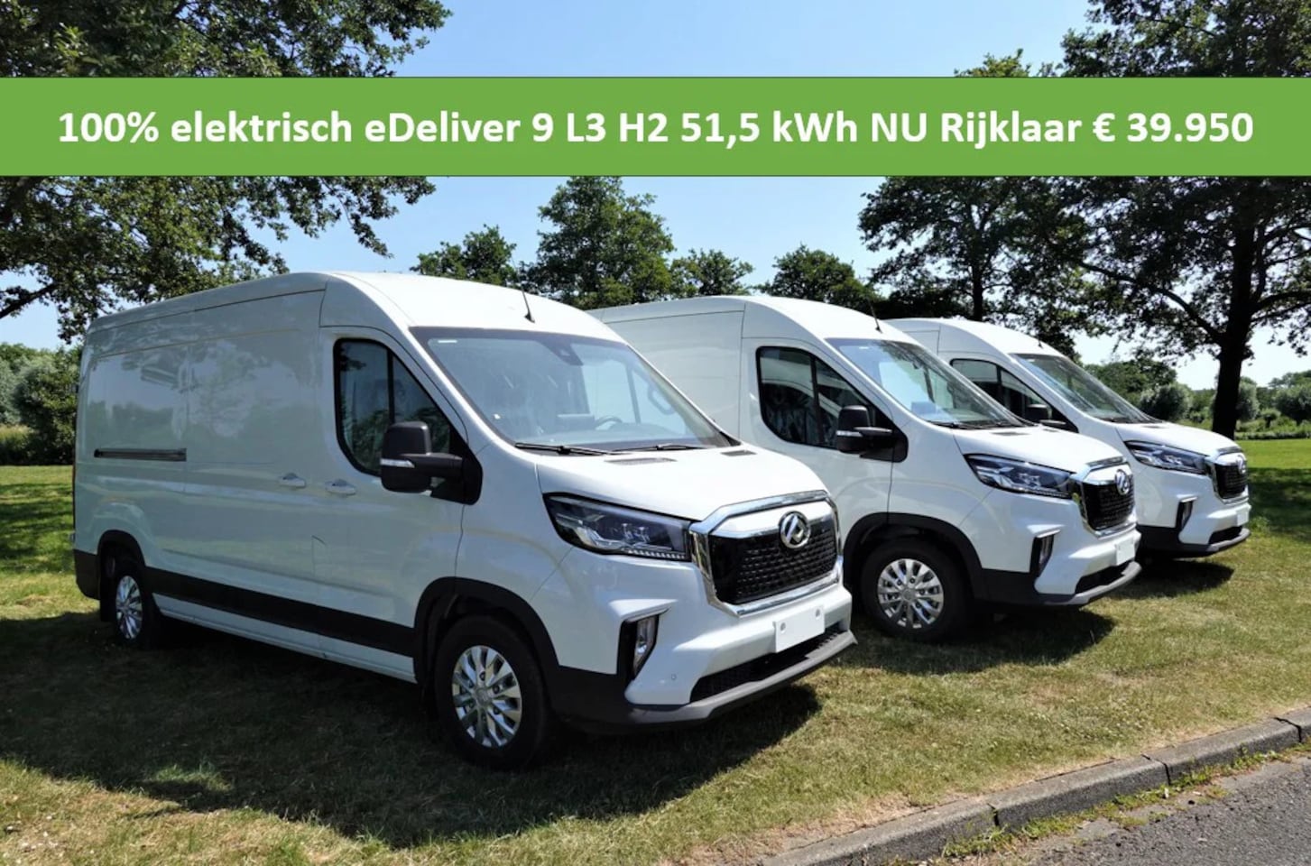 Maxus eDeliver 9 - gesloten bestelwagen 100% Elektrisch L3H2 51,5 kWh - AutoWereld.nl