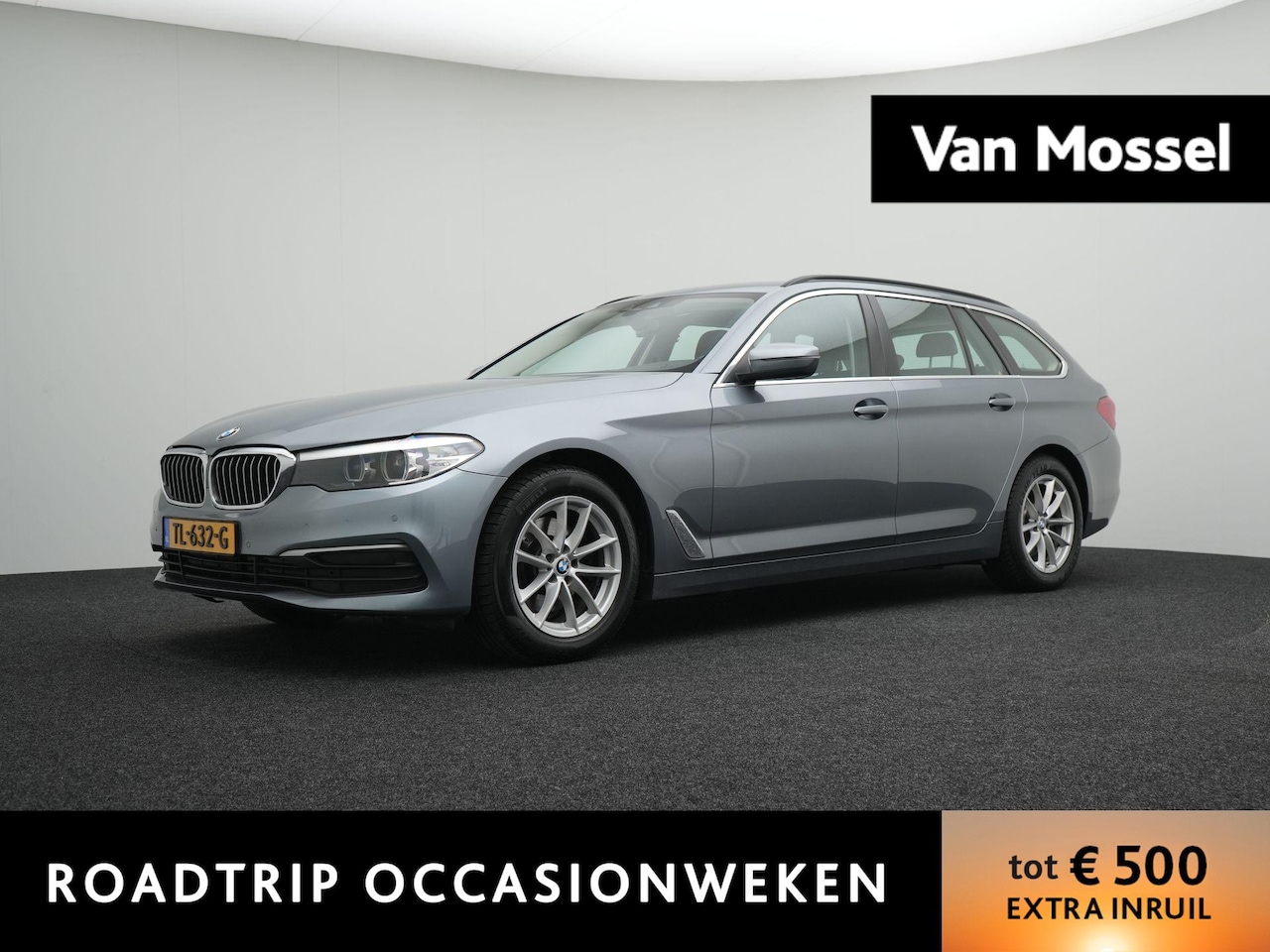BMW 5-serie Touring - 520i Corporate Lease High Executive LEDER | NAVIGATIE | PARKEERSENSOREN | ELEKTRISCHE KOFF - AutoWereld.nl