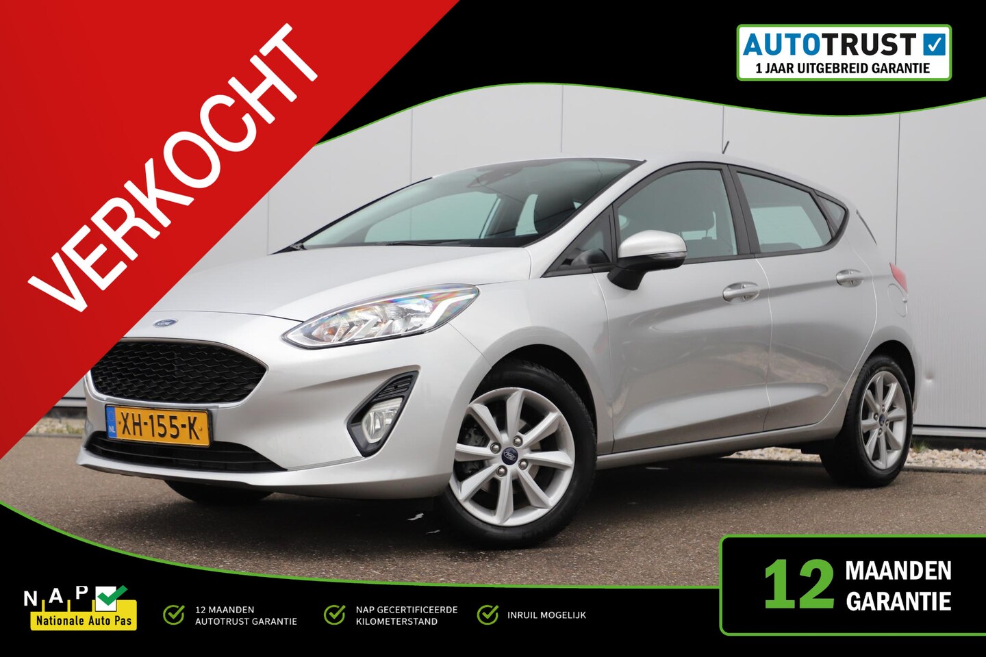 Ford Fiesta - 1.1 Trend Navigatie Carplay Android Airco Cruise Control 16 inch LMV - AutoWereld.nl