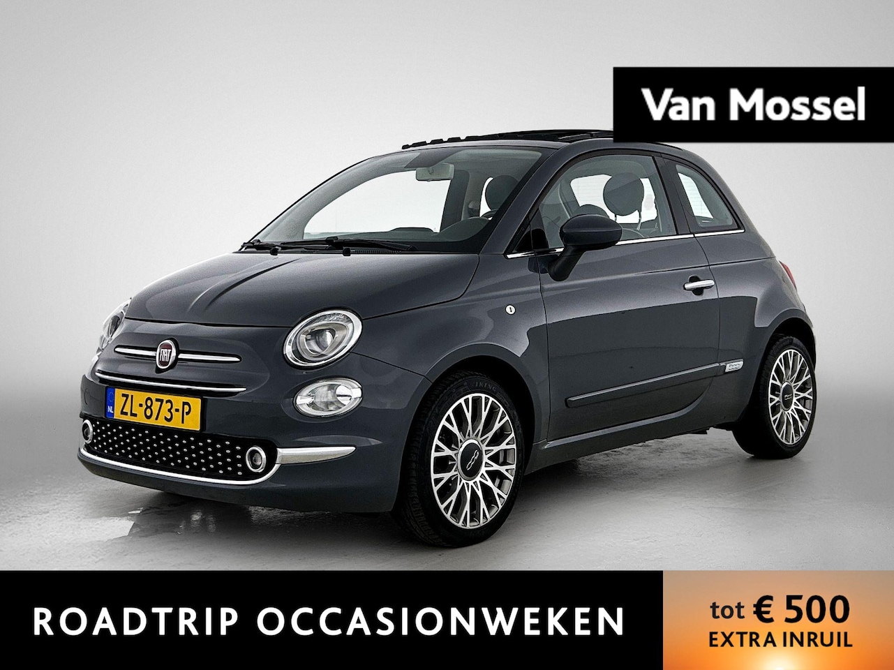 Fiat 500 - 1.2 Lounge | Airconditioning | Panoramadak | Bluetooth | Lichtmetalen Velgen | - AutoWereld.nl