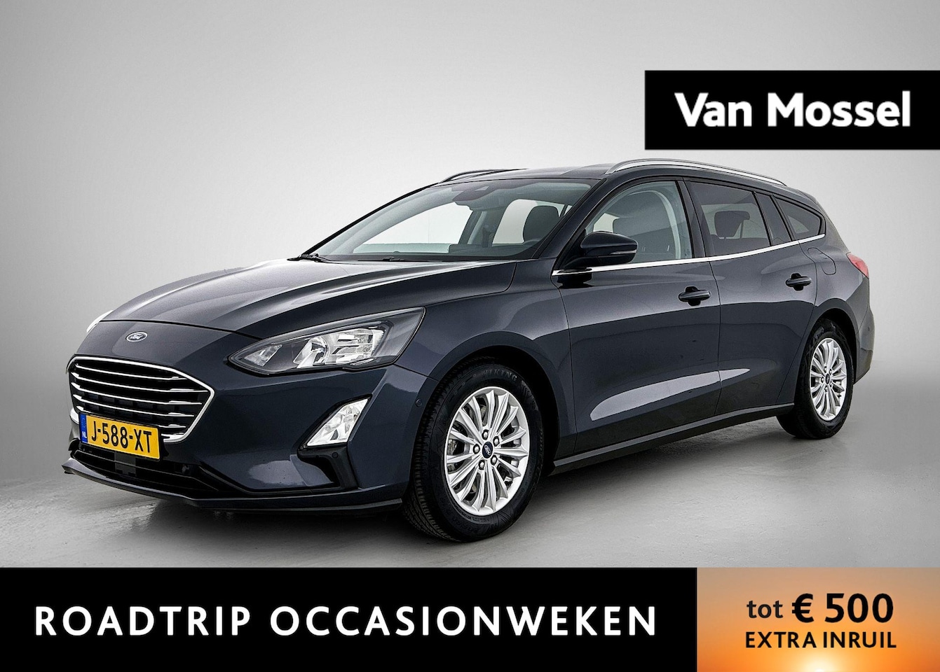 Ford Focus Wagon - 1.0 EcoBoost Hybrid Titanium X Business | ACHTERUITRIJCAMERA | NAVIGATIE | BLUETOOTH | CRU - AutoWereld.nl