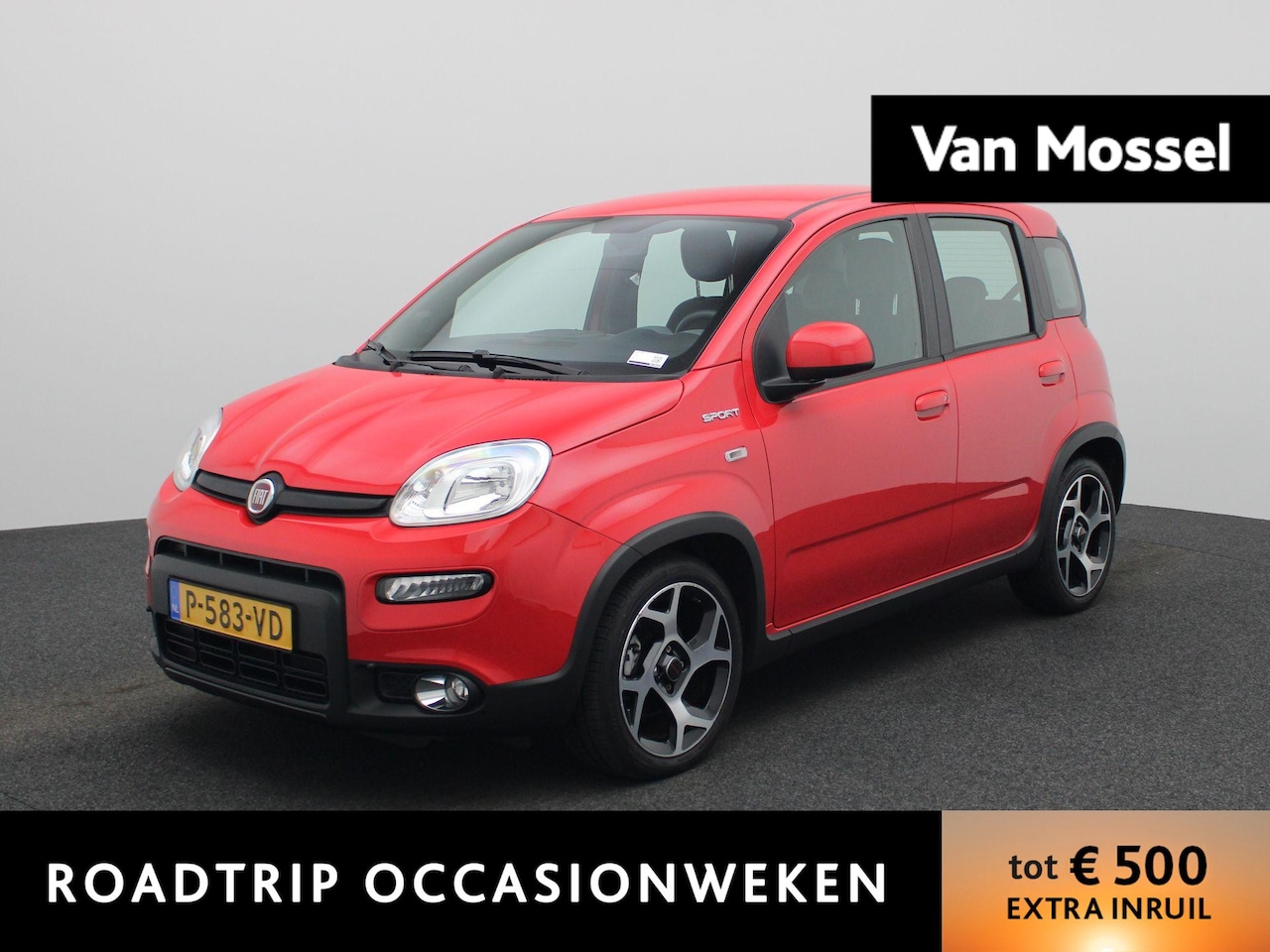 Fiat Panda - 1.0 Hybrid Sport | Bluetooth | Airco | DAB | lichtmetalen velgen 16" | - AutoWereld.nl