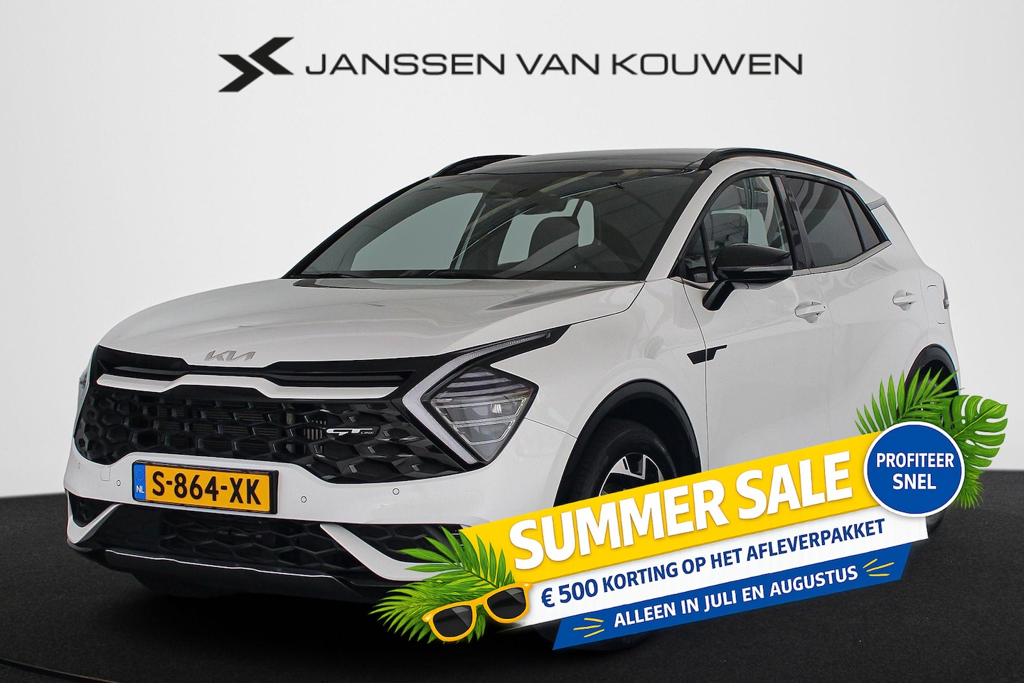 Kia Sportage - 1.6 T-GDi Plug-in Hybrid AWD GT-Line Panoramadak Trekhaak Stoel-Stuurverwarming - AutoWereld.nl