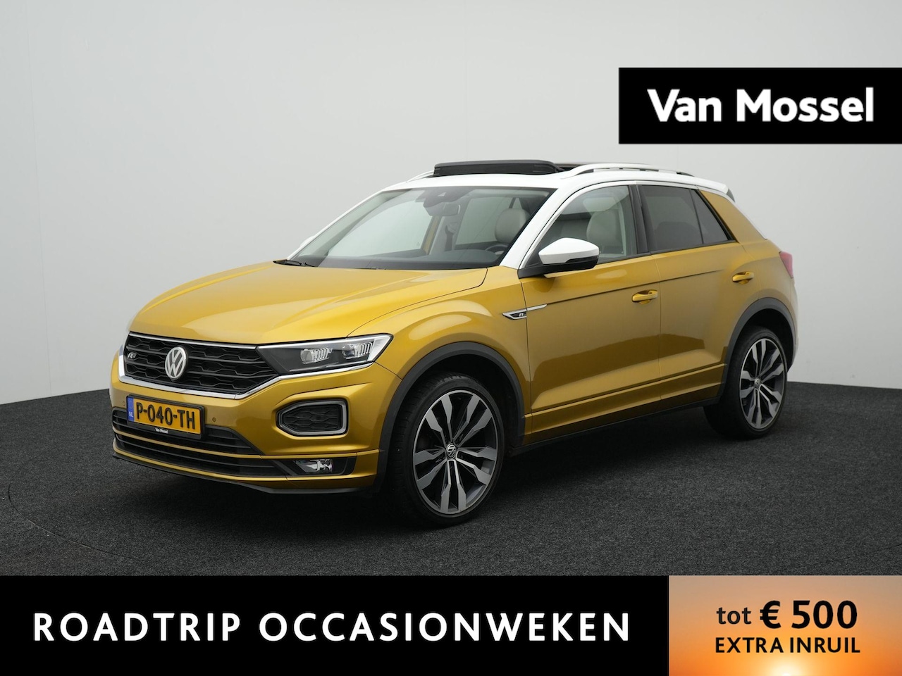 Volkswagen T-Roc - 1.5 TSI Sport Business R AUTOMAAT | PANORAMADAK | LEDER | 2X R-LINE | NAVIGATIE | PDC | CL - AutoWereld.nl