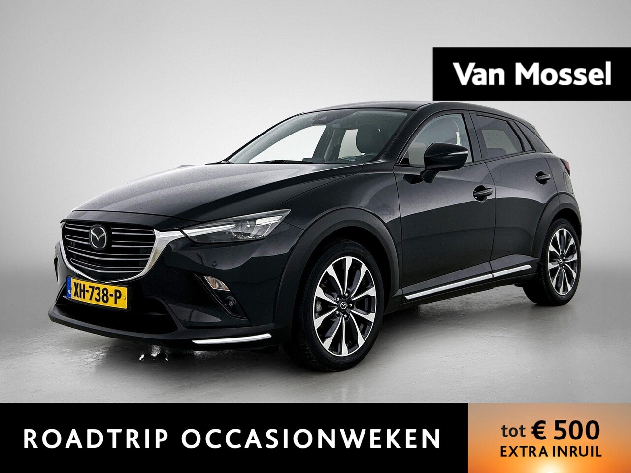 Mazda CX-3 - 2.0 SkyActiv-G 120 GT-M | TREKHAAK | LEER | CAMERA | NAVIGATIE | HEAD-UP | STOEL-STUURWIEL - AutoWereld.nl