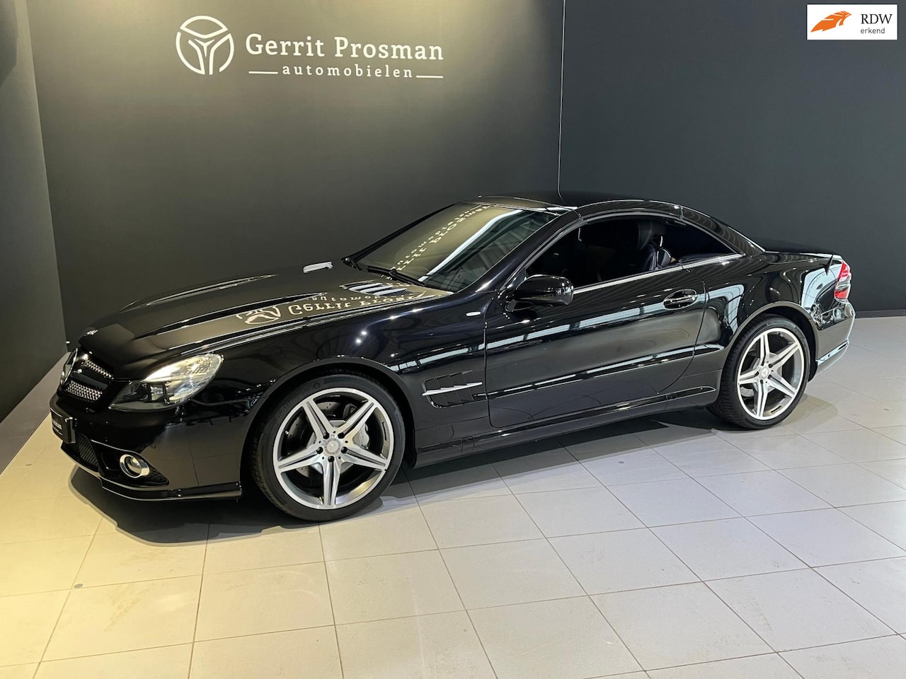Mercedes-Benz SL-klasse Cabrio - 350 V6 Sportmotor | Slechts 79.549 km | Night Edition | AMG Styling | Airscarf | Keyless | - AutoWereld.nl