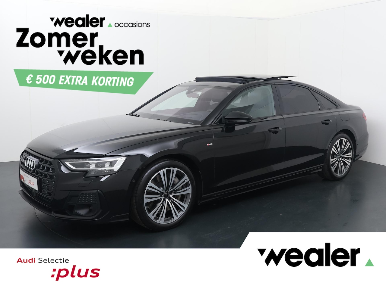 Audi A8 - 60 TFSI e quattro | 462 PK | Panoramadak | 360 graden Area view | Head-up display | S line - AutoWereld.nl