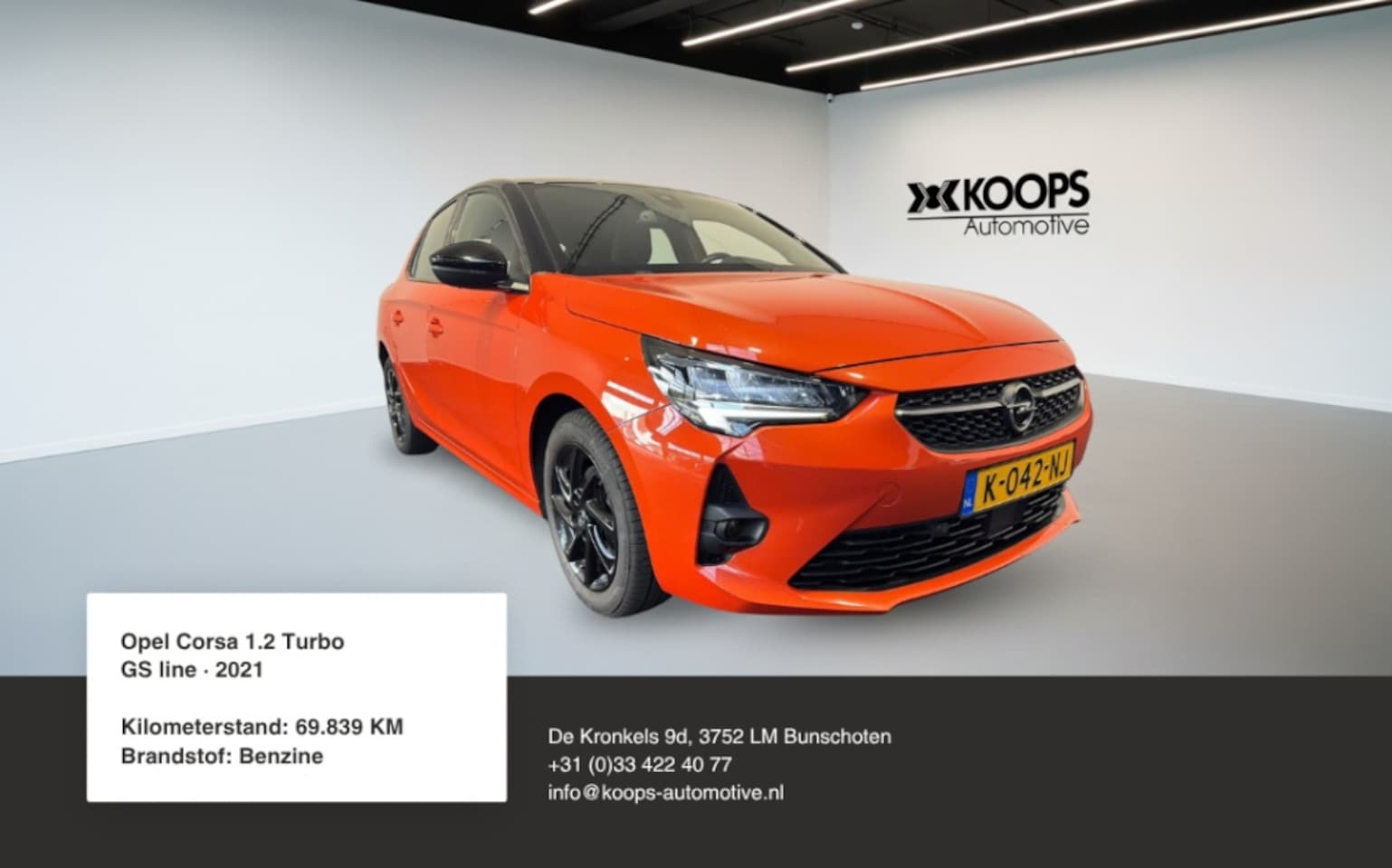 Opel Corsa - GS Line 1.2 100 PK Digitaal dash Car play cruise control - AutoWereld.nl
