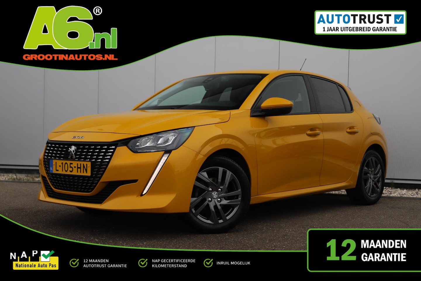 Peugeot 208 - 1.2 PureTech Active Pack Navigatie Carplay Android Stoelverwarming Climate & Cruise Contro - AutoWereld.nl