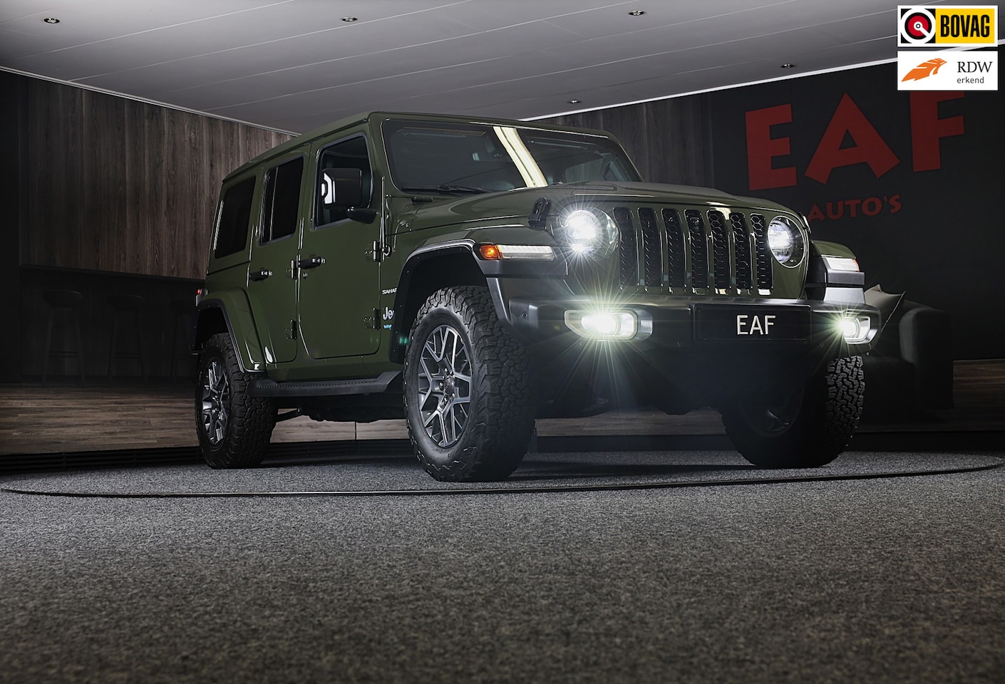 Jeep Wrangler Unlimited - 4xe 380 Sahara / 360 Camera / Leder / Navi / Ecc / Elek Pakket / Led / Pdc / 18 Inch / TOP - AutoWereld.nl