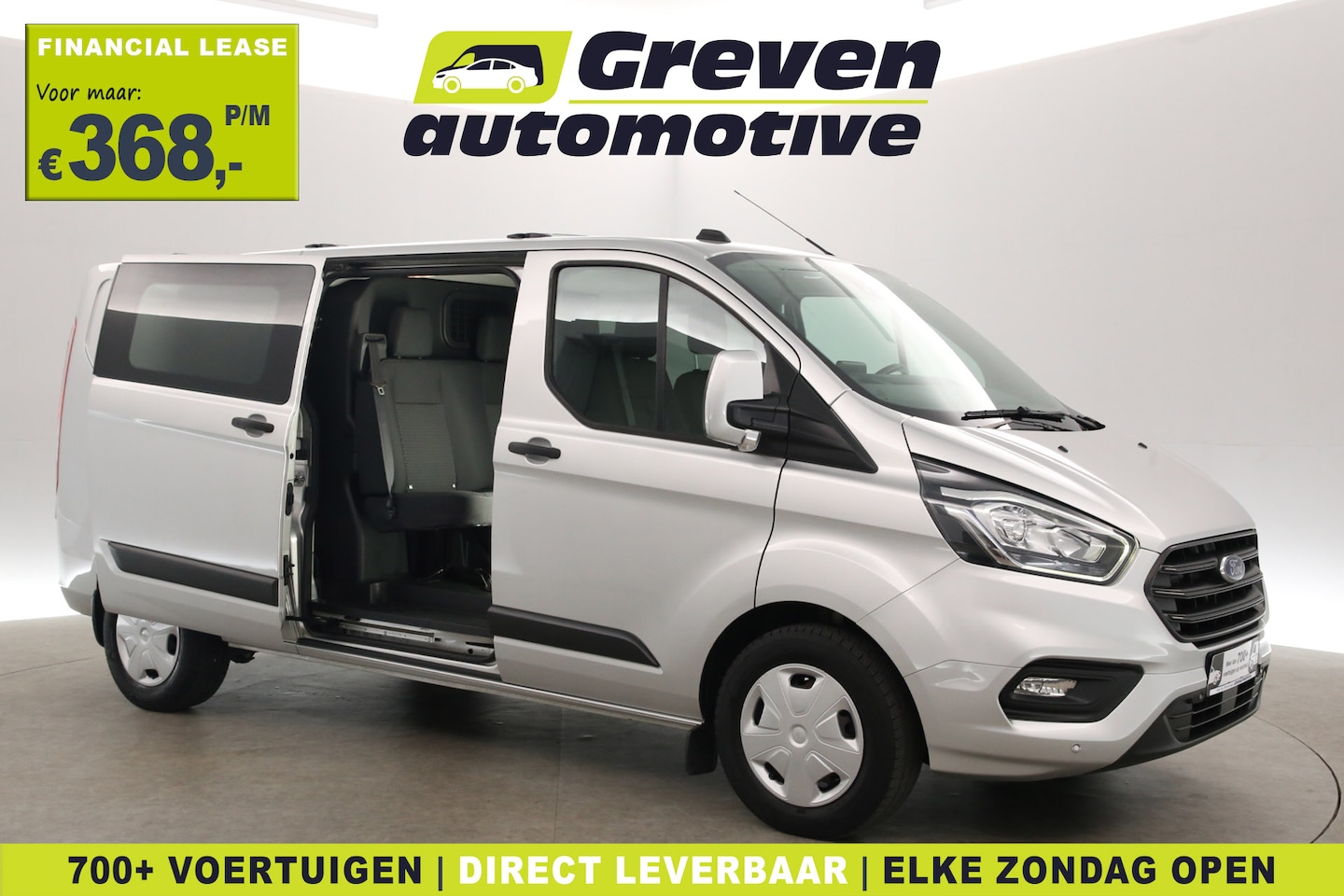 Ford Transit Custom - 2.0 TDCI L2H1 | Automaat | DC | 6 Zits | Airco | Cruise | Trekhaak | Carplay | Parkeersens - AutoWereld.nl