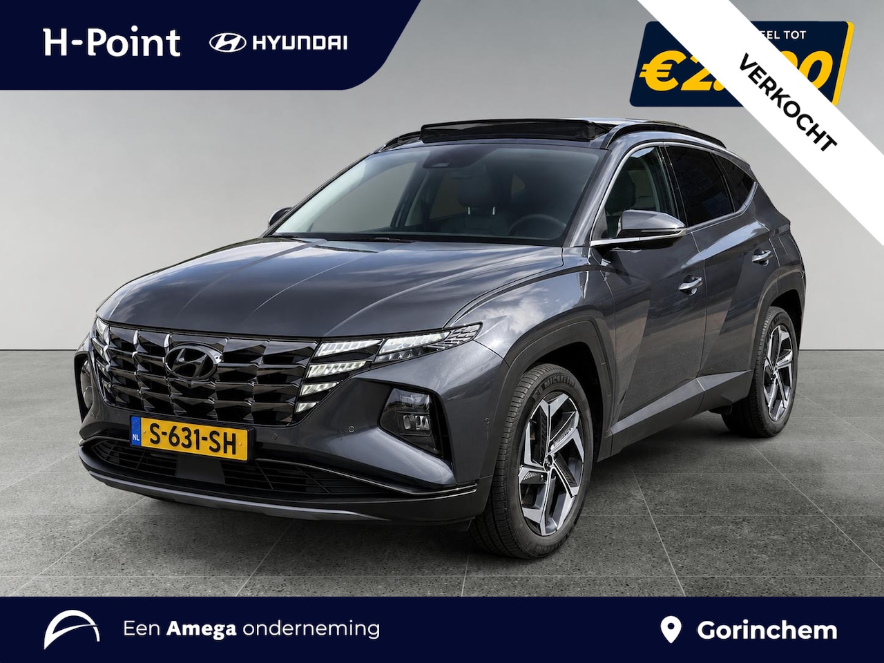 Hyundai Tucson - Premium Sky 1.6 T-GDI HEV 230pk | SCHUIF/KANTELDAK | LEDER | STOELVENTILATIE + VERW. | BLI - AutoWereld.nl