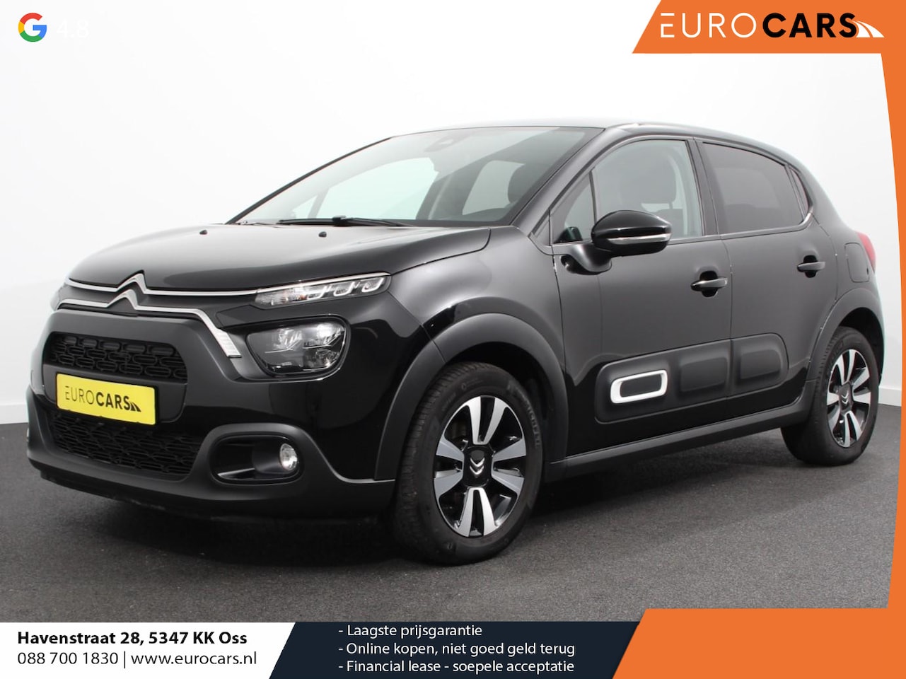 Citroën C3 - 1.2 PureTech Max Automaat Airco Navigatie d.m.v.Apple carplay / Android Auto Parksensoren - AutoWereld.nl