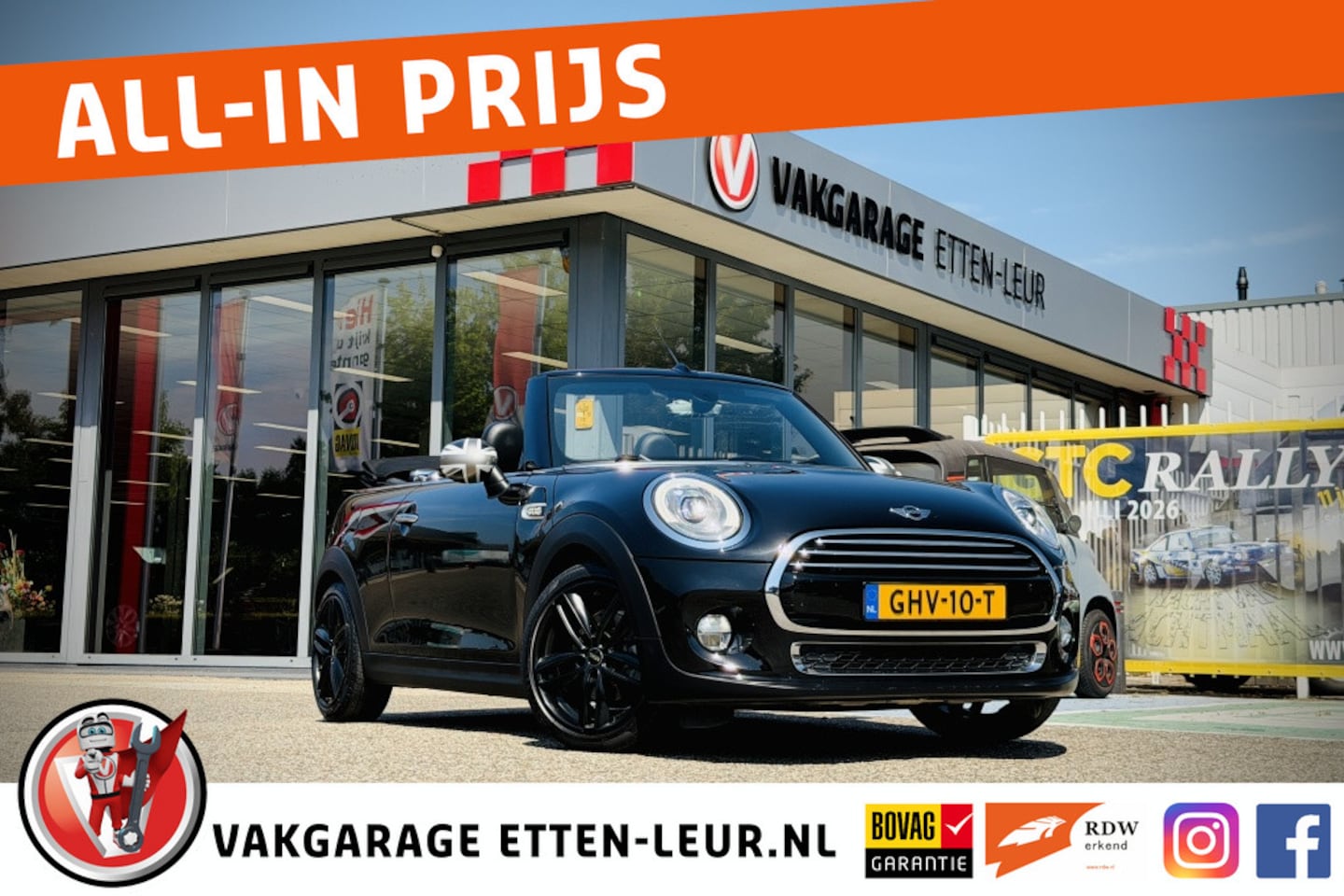 MINI Cabrio - 1.5 C. Chili S. Bns/leder/navigatie - AutoWereld.nl