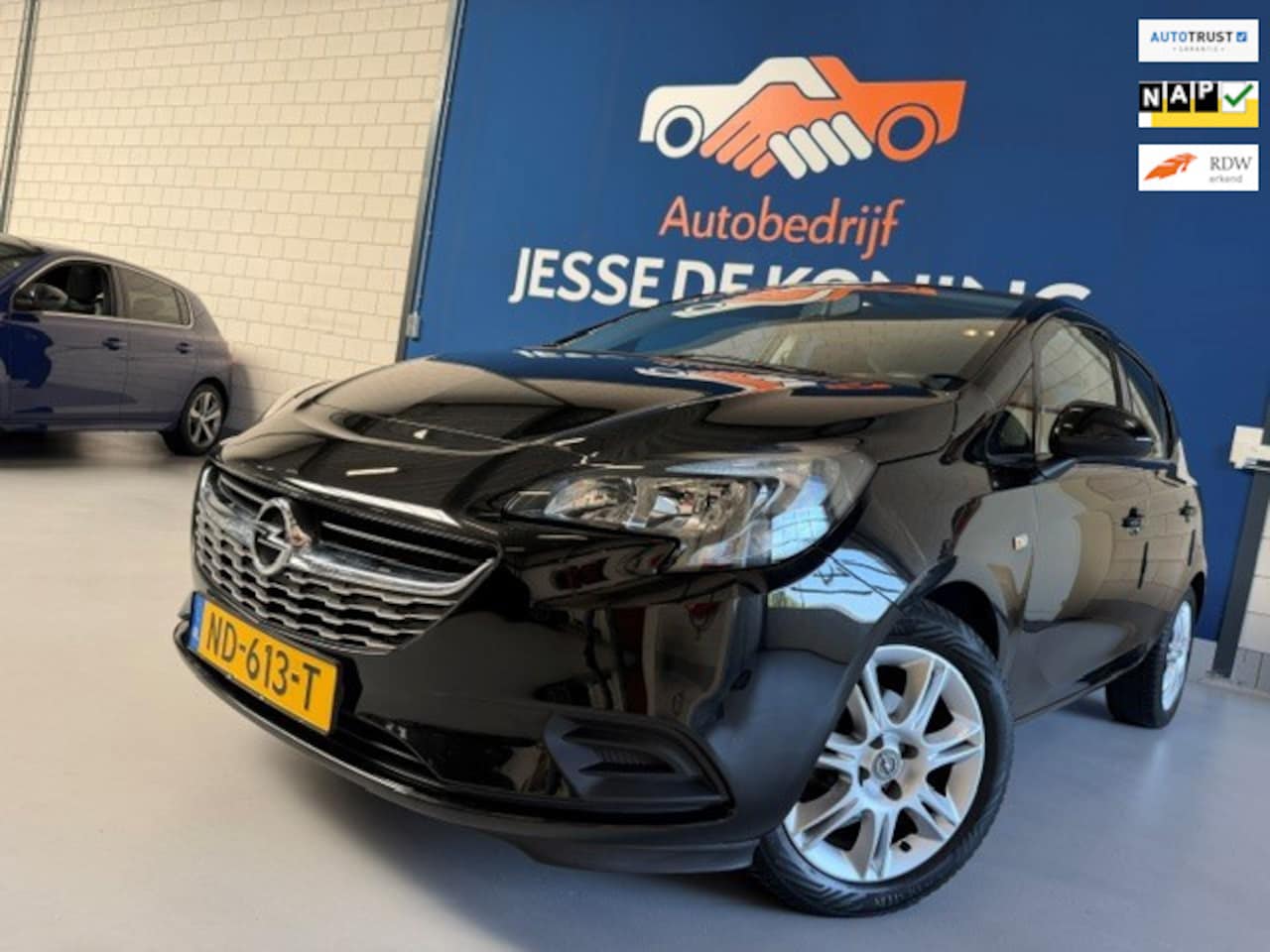Opel Corsa - 1.4 Bi-Fuel Edition /bj.2017 / 5 deurs / kleur: zwart / airco / sportvelgen/etc / NAP met - AutoWereld.nl