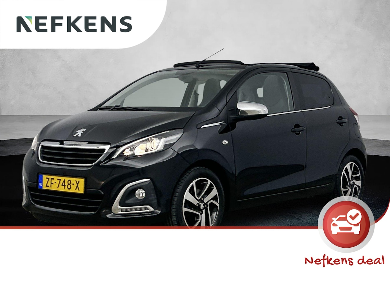 Peugeot 108 - 73 pk Allure TOP! | Elektrisch Schuifdak | Lederenbekleding | Camera | Navigatie | Stoelve - AutoWereld.nl