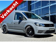 Volkswagen Caddy - 2.0 TDI L1H1 | 150pk | Black Line | Betongrijs | Leer | Stoelverwarming | Spoiler | LM vel