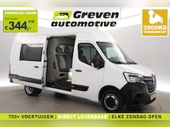 Renault Master - T35 2.3 dCi 145pk L3H3 DL | DC | 6 Zits | 3500kg Trekgew. | Trekhaak | Airco | Camera | Cr