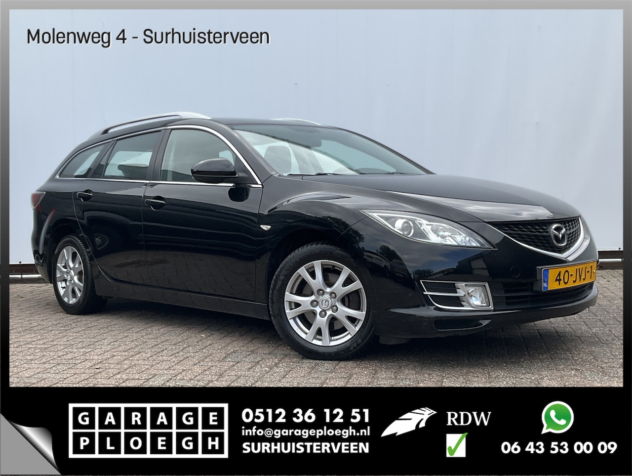 Mazda 6 Sportbreak - 1.8 Business Navi Airco Cruise Trekhaak Blacky - AutoWereld.nl