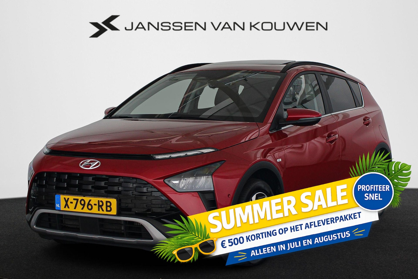 Hyundai Bayon - 1.0 T-GDI Premium Sky Schuifdak Stuur-Stoelverwarming Apple CarPlay Keyless - AutoWereld.nl