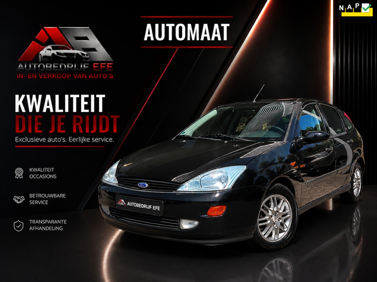 Ford Focus - 1.6-16V Ghia Automaat*Airco*Leer - AutoWereld.nl