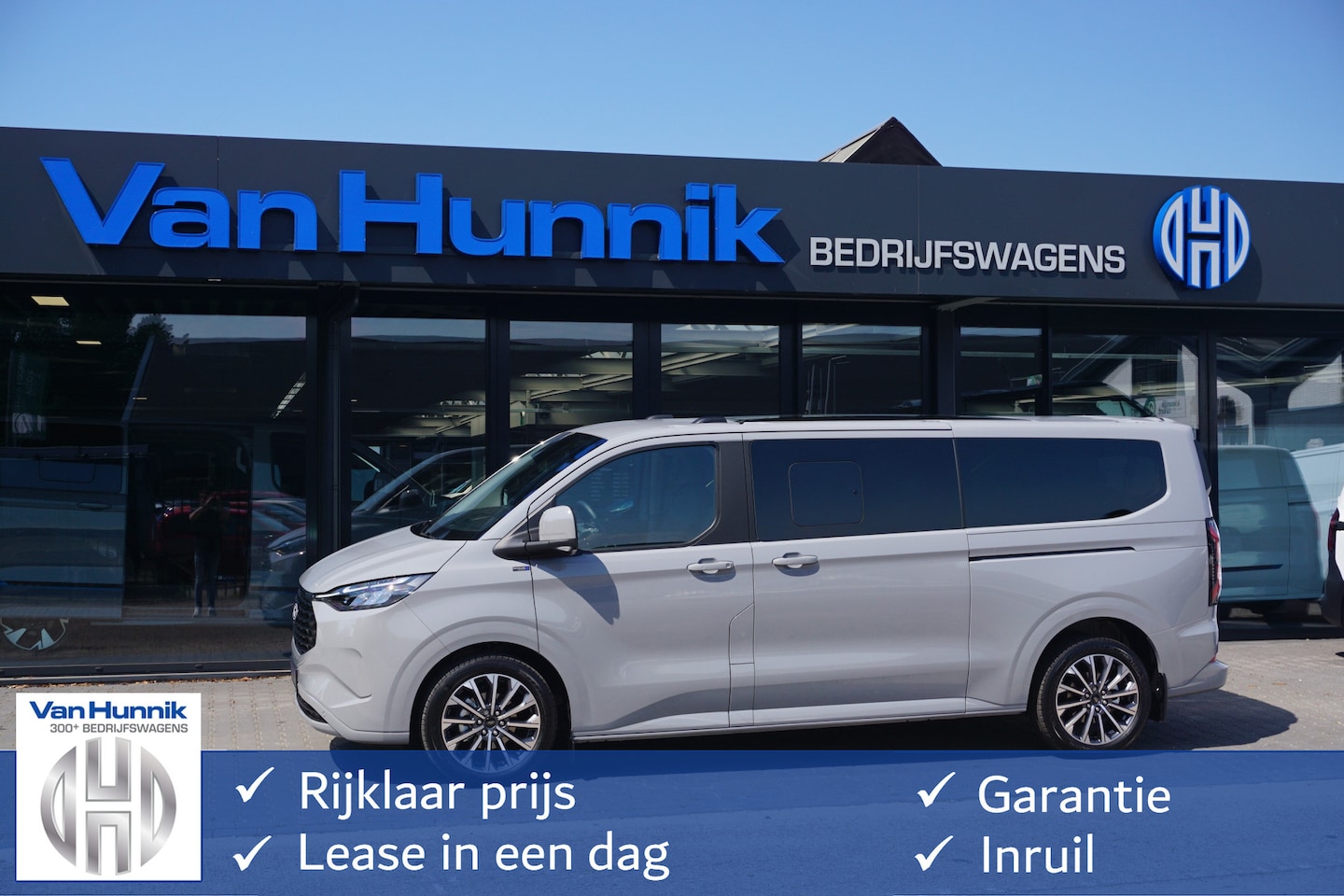 Ford Transit Custom Tourneo - 340L 2.5 PHEV 233PK Titanium X PRIJS INCL. BPM Luxe 8 Zits, Leder, 19" LM, B&O, Pano, Elec - AutoWereld.nl