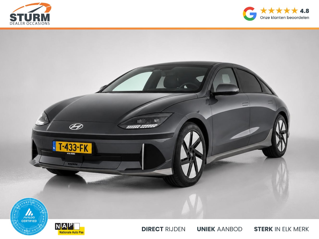 Hyundai IONIQ 6 - Connect 77.4 kWh SoH 98%| Head-Up Display | Camera | Apple Carplay/Android Auto | Warmtepo - AutoWereld.nl
