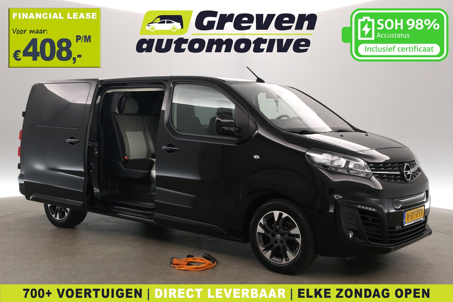 Opel Vivaro-e - L3H1 75 kWh | Snelladen | SOH 98% | Dubbele Cabine | Airco | Cruise | Camera | Carplay | N - AutoWereld.nl