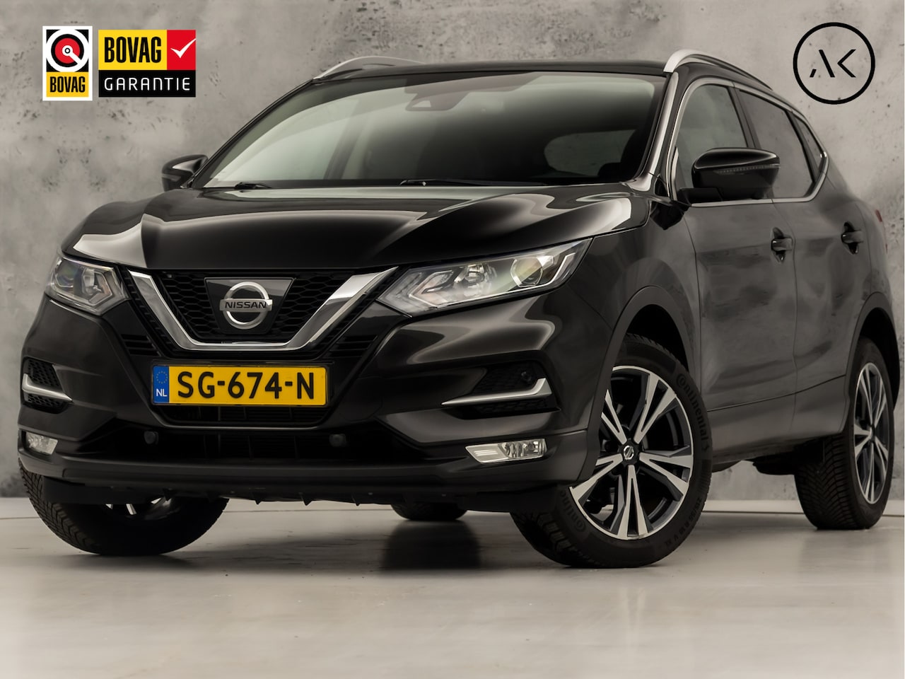 Nissan Qashqai - 1.2 N-Connecta (PANORAMADAK, NAVIGATIE, 360 CAMERA, GETINT GLAS, KEYLESS, SPORTSTOELEN, CR - AutoWereld.nl