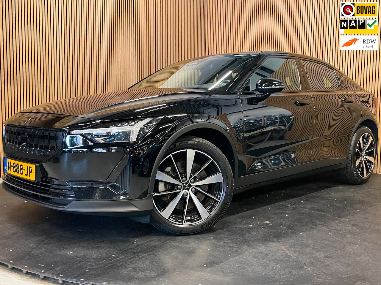 Polestar 2 - Long Range Single Motor 78 kWh|88% SOH|BLACK ED.|TREKHAAK|MEMORY|CAMERA|STOEL+STUURVERW|AC - AutoWereld.nl