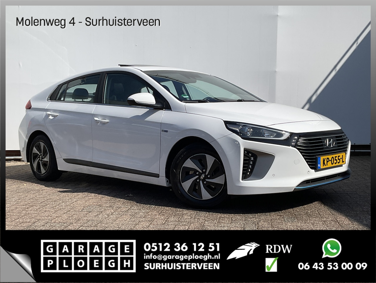 Hyundai IONIQ - 1.6 Hybrid First Edition OpenSky Leer Stuur/Stoelverw. - AutoWereld.nl