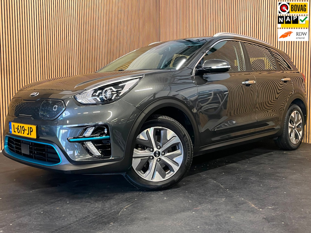 Kia e-Niro - DynamicLine 39 kWh|100% SOH|1/2 LEDER|ACC|APPLE CARPLAY/ANDROID AUTO|CAMERA|LANE-ASSIST|1e - AutoWereld.nl