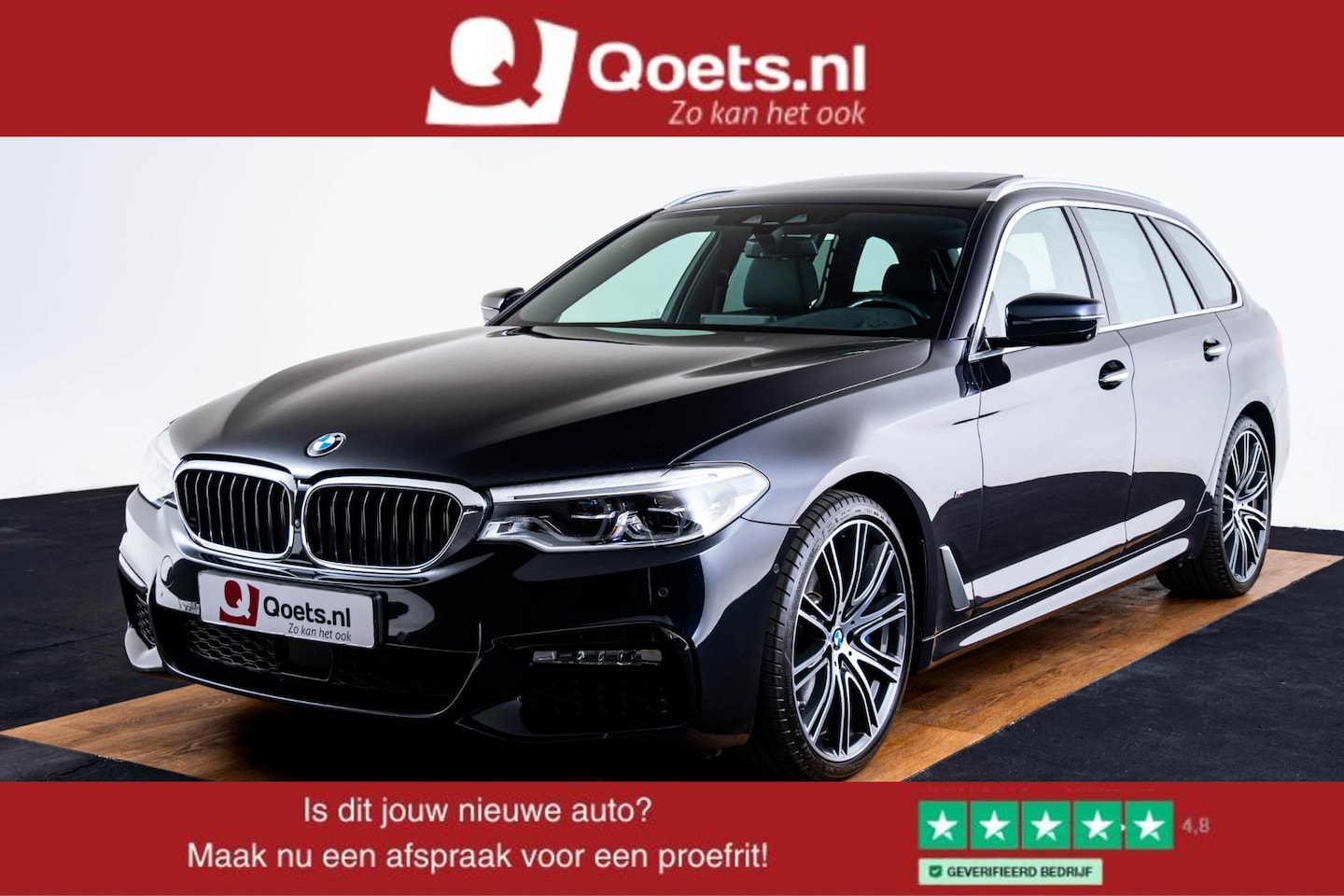 BMW 5-serie Touring - 530i High Executive M-sport - Panoramadak - Comfortstoelen - 20 inch - Active Steering - C - AutoWereld.nl