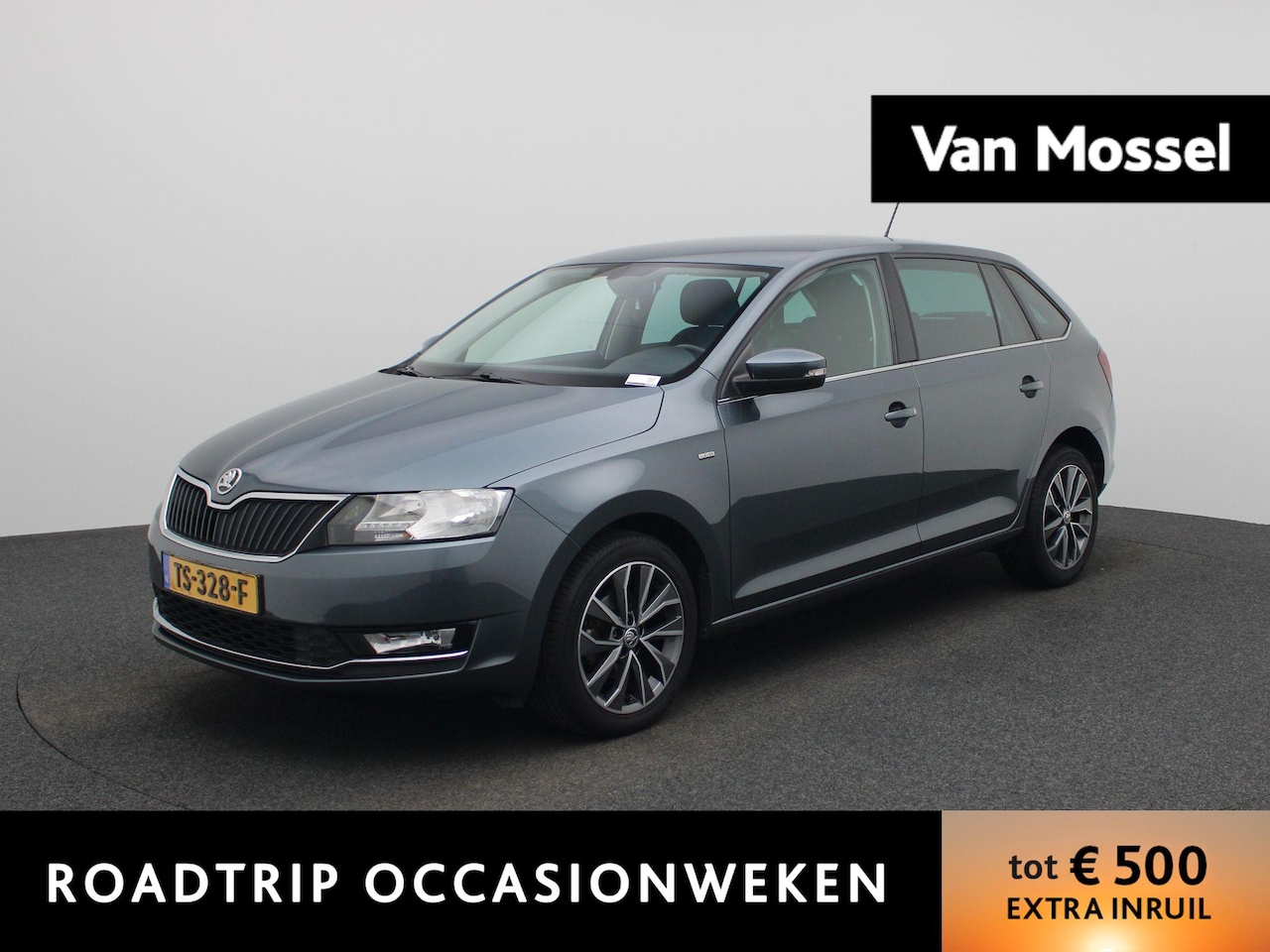 Skoda Rapid Spaceback - 1.0 TSI Greentech Clever | Cruise Control | Stoelverwarming | Navigatie | lichtmetalen vel - AutoWereld.nl