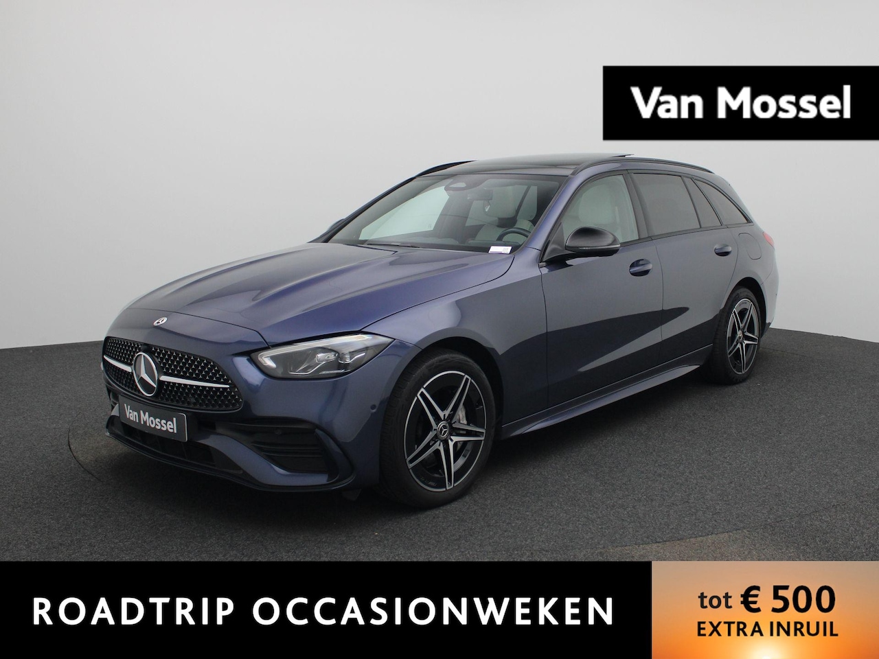 Mercedes-Benz C-klasse - Break C 300 e AMG Line | Panoramadak | Sfeerverlichting | Burmester | Stoelverwarming | Ac - AutoWereld.nl
