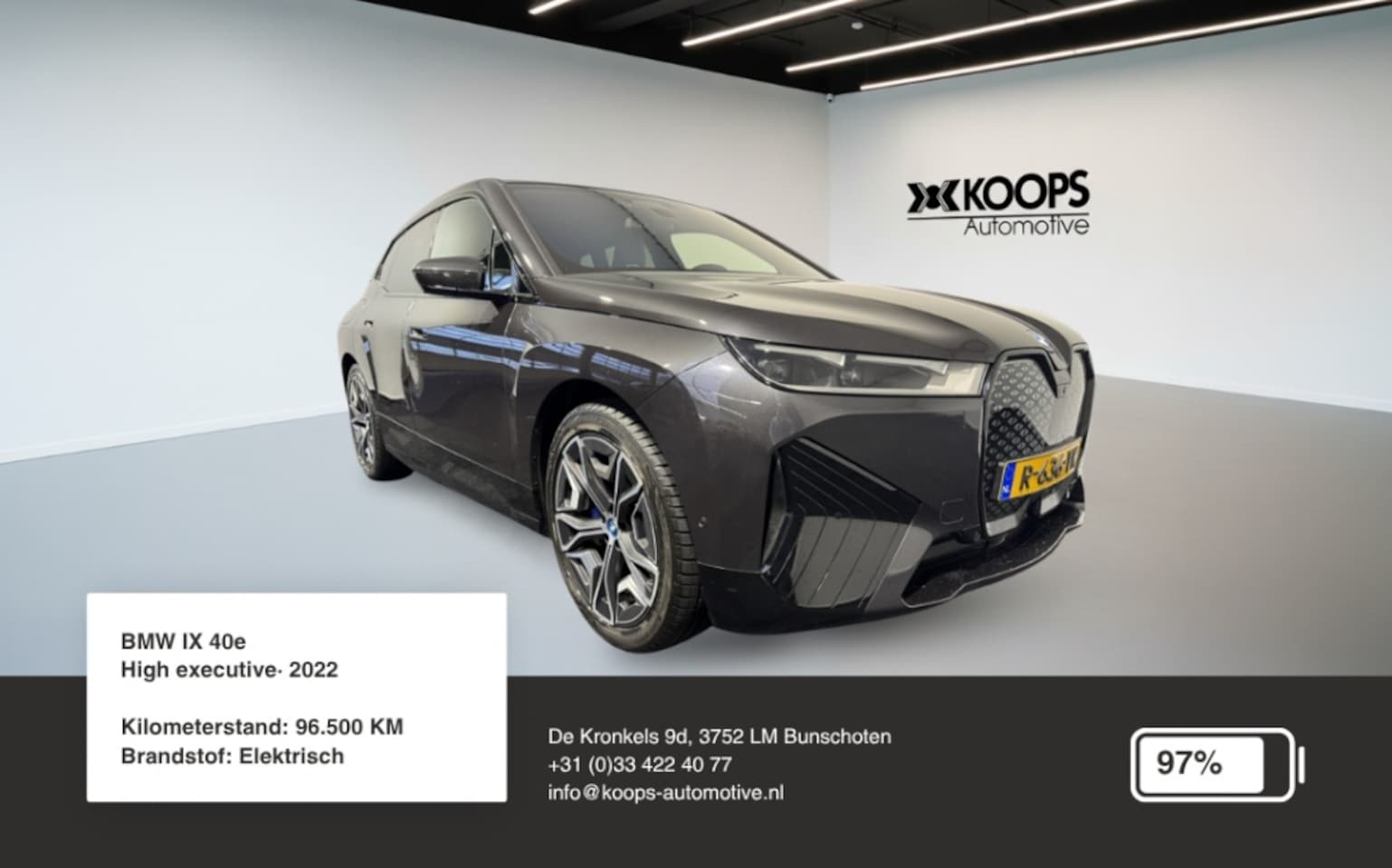 BMW iX - High Executive 77 kWh | Laserlicht | Driving Assistant Professio - AutoWereld.nl