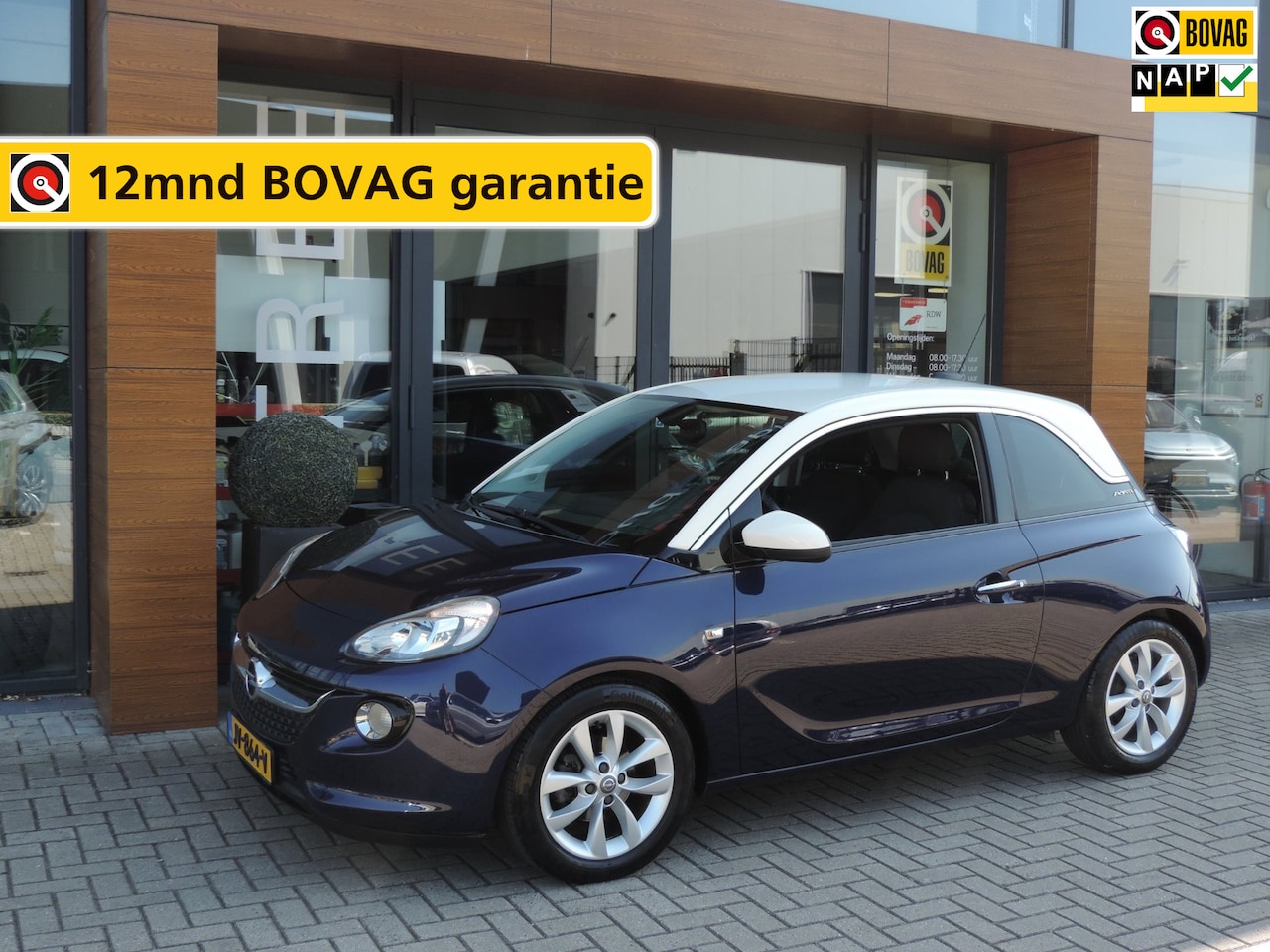 Opel ADAM - 1.0-T Jam Favourite 38.000km | CarPlay | PDC | 16'' Lm-velgen | Cruise contr | Airco | Blu - AutoWereld.nl