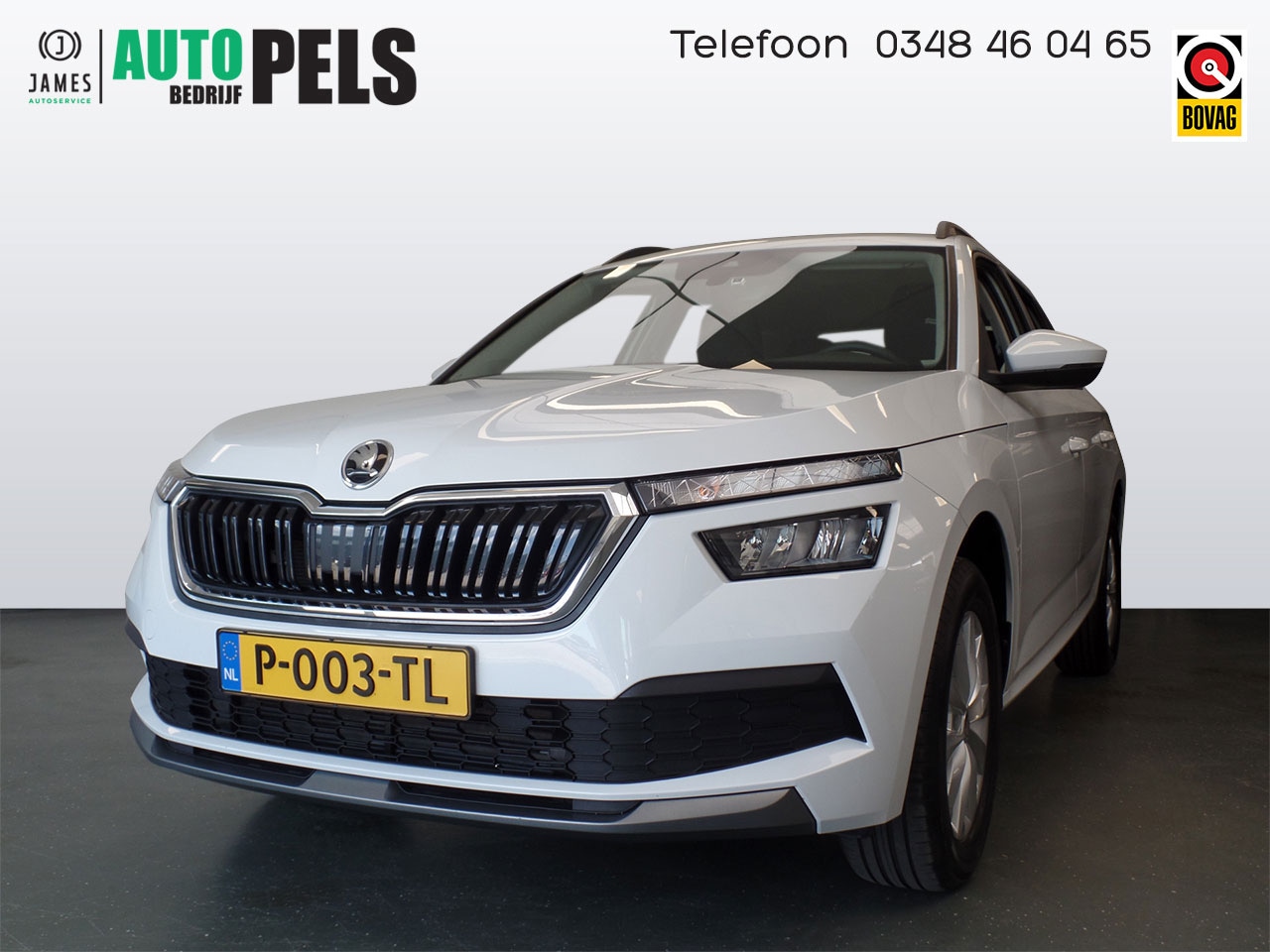 Skoda Kamiq - 1.0 TSI Ambition Automaat, Wit metallic!! Airco. Navigatie, Apple Carply, Cruise controle, - AutoWereld.nl