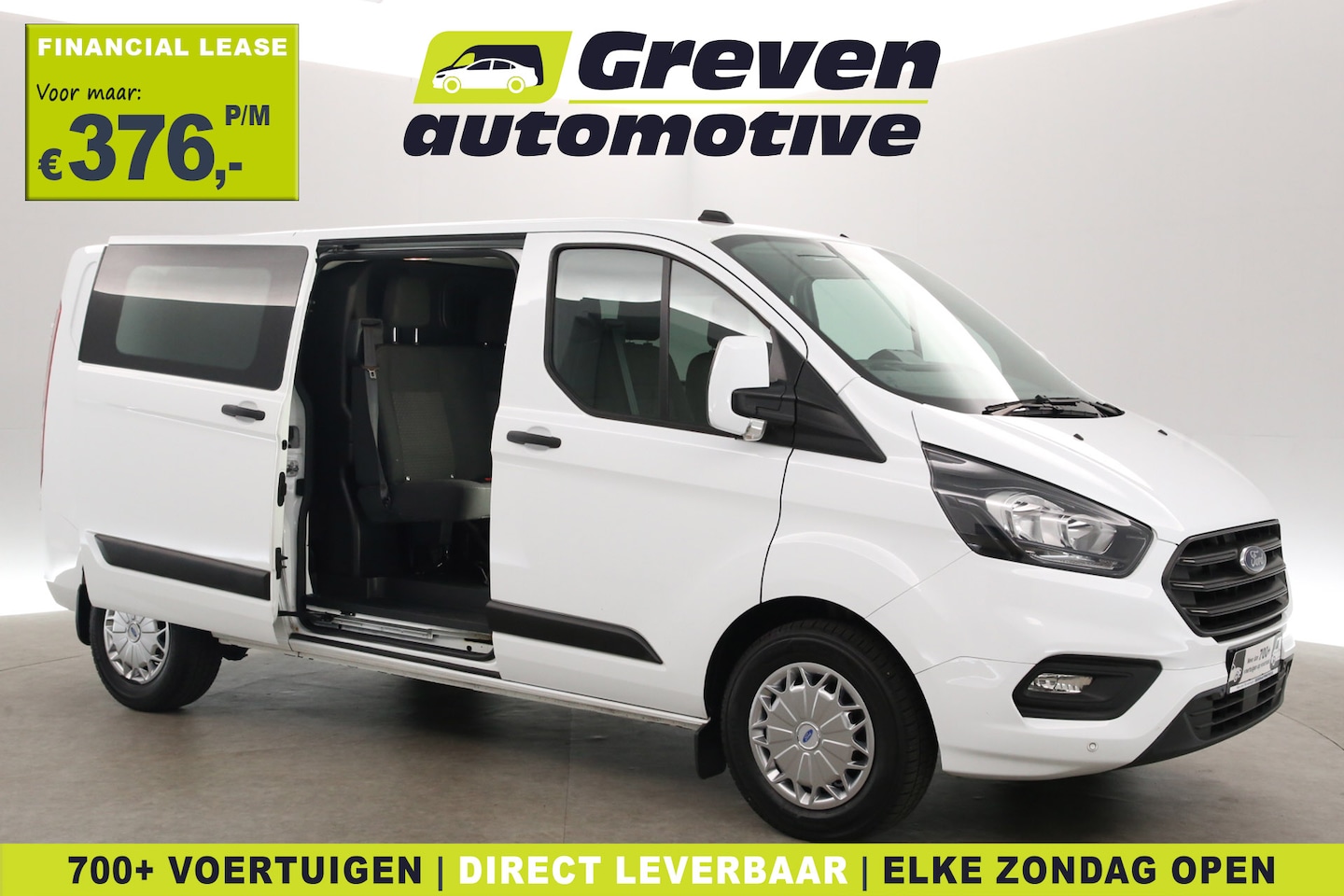 Ford Transit Custom - 2.0 TDCI L2H1 | DC | 6 Zits | Airco | Cruise | Parkeersensoren - AutoWereld.nl