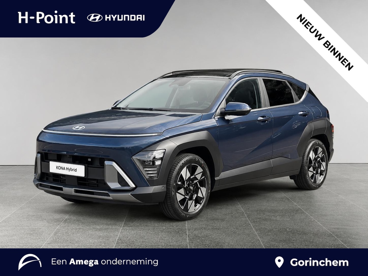 Hyundai Kona - Premium Sky 1.6 GDI HEV 137pk | SCHUIF/KANTELDAK | FULL LED | PREMIUM LEDER | ADAPTIVE CRU - AutoWereld.nl