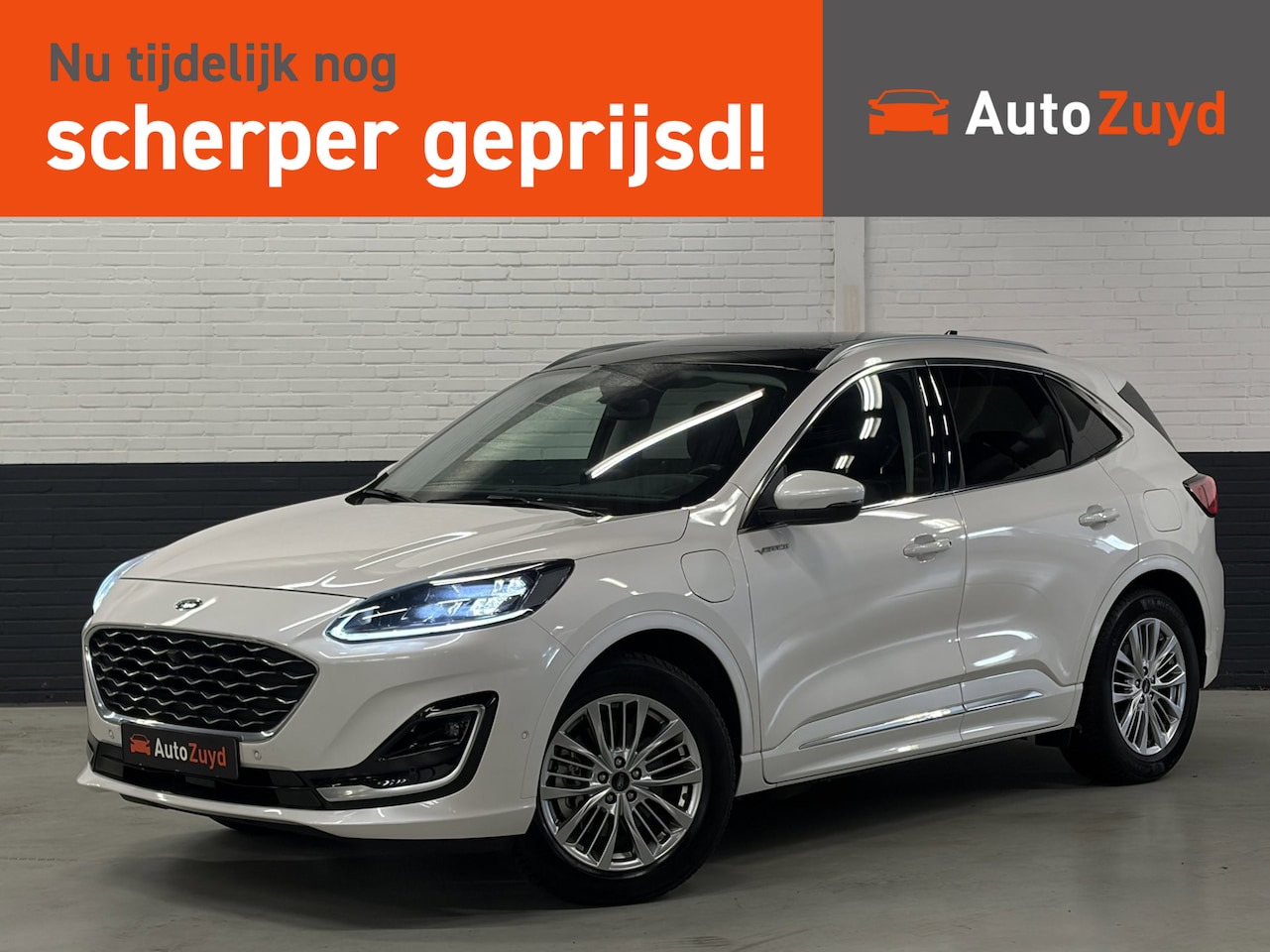 Ford Kuga - 2.5 PHEV Vignale Automaat Leder / Navi / DAB / Camera / Panoramadak - AutoWereld.nl