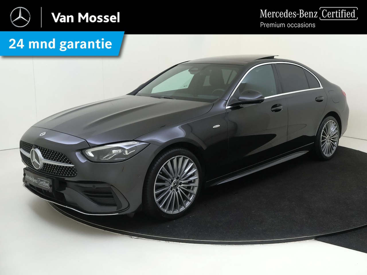 Mercedes-Benz C-klasse - 300 e Business Solution AMG / Panoramadak/ 19 inch/ Memory/ Sfeerverlichting - AutoWereld.nl