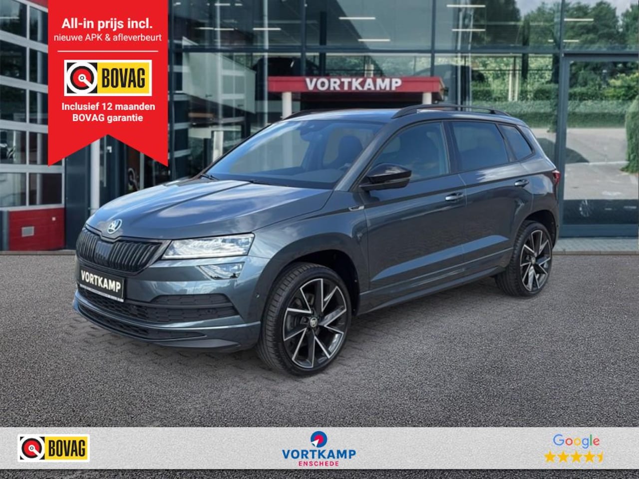 Skoda Karoq - 1.5 TSI DSG SPORTLINE TREKHAAK/CAMERA/ELEK-KLEP/ACC/DIG-DASH/STOELVERW - AutoWereld.nl