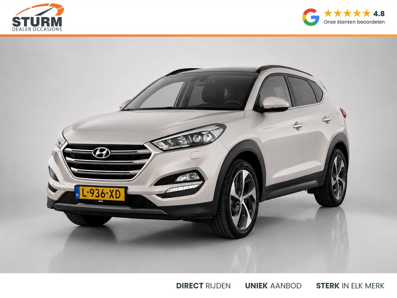 Hyundai Tucson - 1.6 T-GDi Premium 4WD Automaat incl. Trekhaak + Panodamadak! - AutoWereld.nl