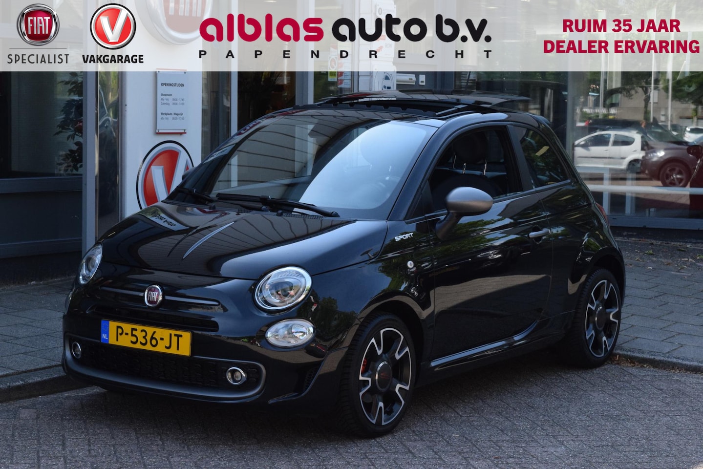 Fiat 500 - 1.0 Hybrid Sport|Open dak|16"|Cruise|TFT|Clima - AutoWereld.nl