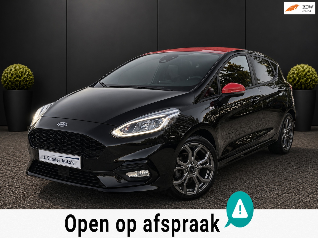 Ford Fiesta - 1.0 EcoBoost ST-Line BLACK&RED NAVI B&O CAMERA CLIMA LED PDC STOELVERW - AutoWereld.nl