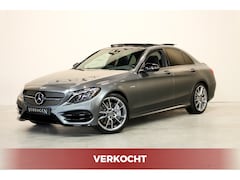 Mercedes-Benz C-klasse - AMG 43 4MATIC Kuipstoelen Burmester Head up Standkachel Pano UNIEK