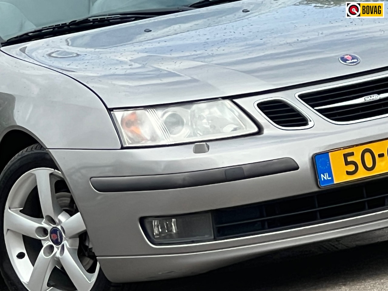 Saab 9-3 Cabrio - 1.8t Linear | Parchment Silver metallic | Leder/Cruise/Stoelverwarming/Xenon/PDC - Keurig! - AutoWereld.nl