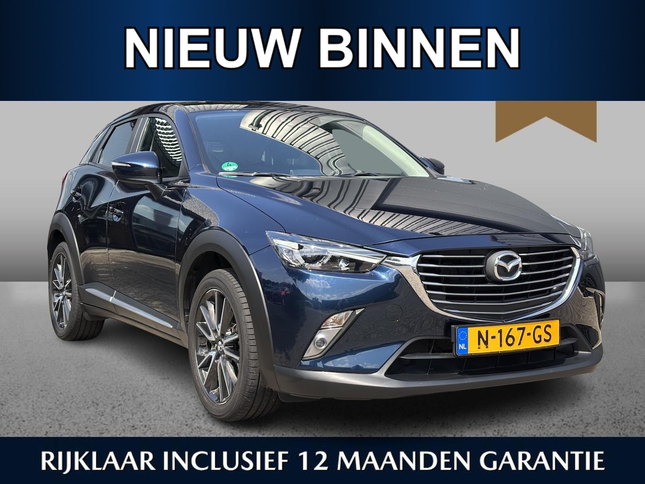 Mazda CX-3 - 2.0 SkyActiv-G 120 GT-M Automaat/Trekhaak/HUD/CC/CAM/Leder/Dealeronderhouden/ - AutoWereld.nl